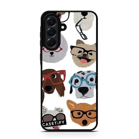 Cute Glasses Dog Samsung Galaxy A56 Case