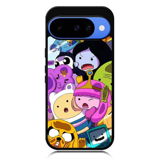 Adventure time character on a glass Google Pixel 10 Case