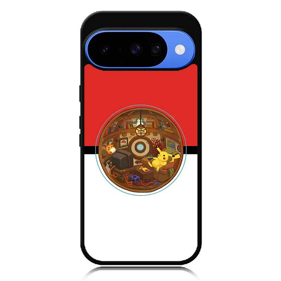 Pikachu inside pokeball Google Pixel 10 Case