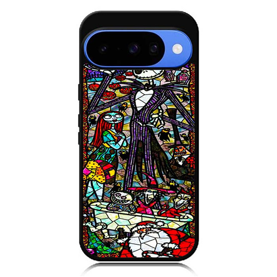 Nightmare before christmas stained glass Google Pixel 10 Case
