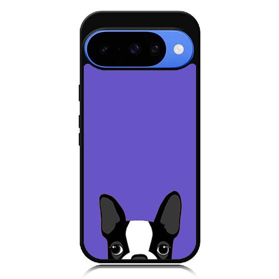 Purple Boston Terrier Google Pixel 10 Case