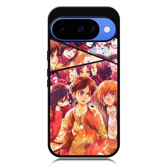 Attack on Titan Eren Mikasa & Armin Google Pixel 10 Case