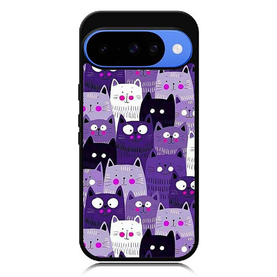 Purple Cat Collage Google Pixel 10 Case