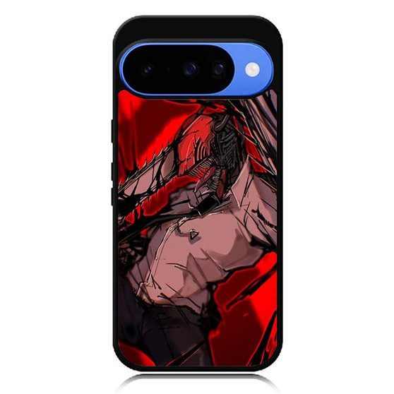 Denji Devil Mode in Red Google Pixel 10 Case