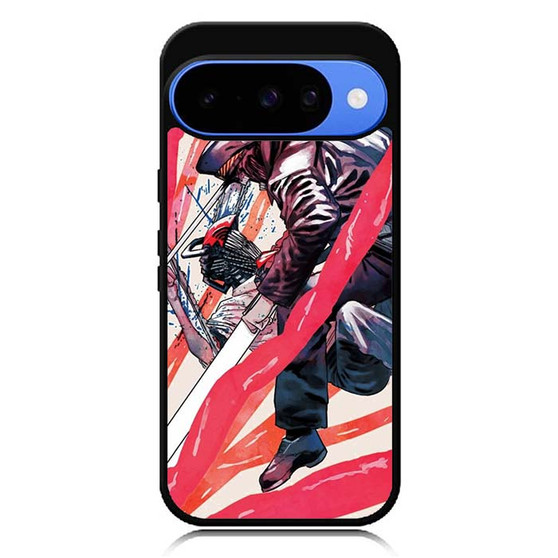 Denji VS Katana Man Cover Google Pixel 10 Case