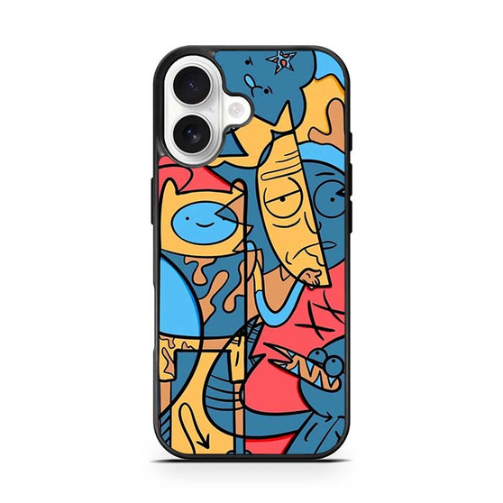 Adventure time rick and morty iPhone 17 Case