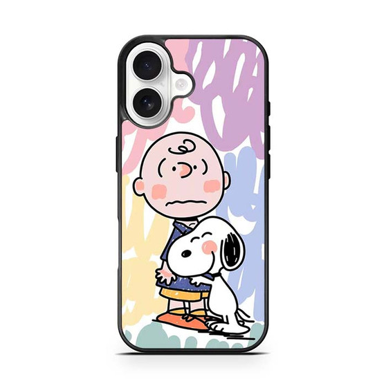 Charlie And Snoopy Hugging iPhone 17 Case