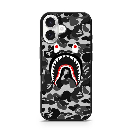 Bape Shark Black Camo iPhone 17 Case
