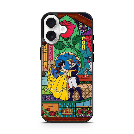 belle and beast prince stained glass iPhone 17 Case