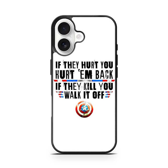 Captain America's Quote iPhone 17 Case