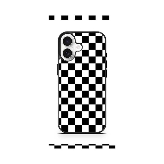 Checkerboard Distortion iPhone 17 Case