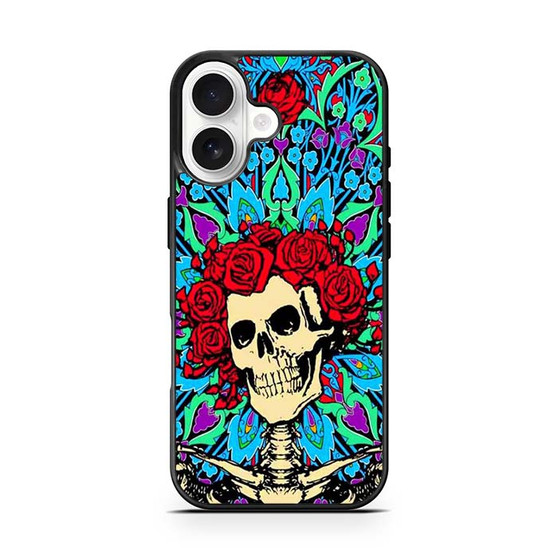 grateful dead rose skull iPhone 17 Case