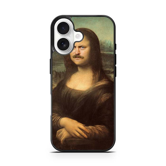 ron swanson monalisa iPhone 17 Case