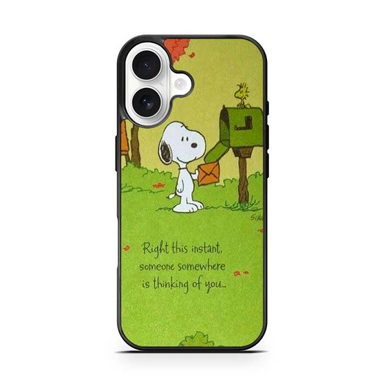 Snoopy In Right this instant iPhone 17 Case