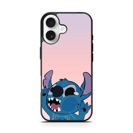 Stitch Funny Hitting Glass iPhone 17 Case