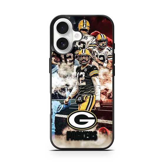 Green Bay Packers Aaron Rodgers Collage iPhone 17 Case