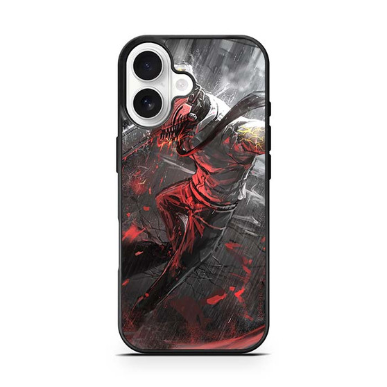 Denji Devil Mode in Rain iPhone 17 Case