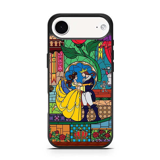 belle and beast prince stained glass iPhone Air Case