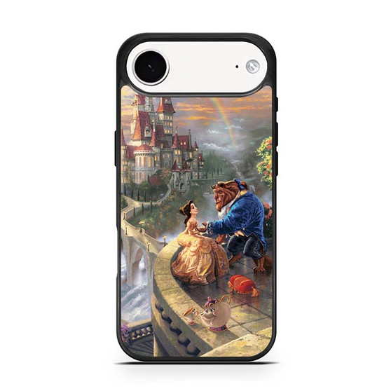 romantic beauty and the beast in their castle iPhone Air Case