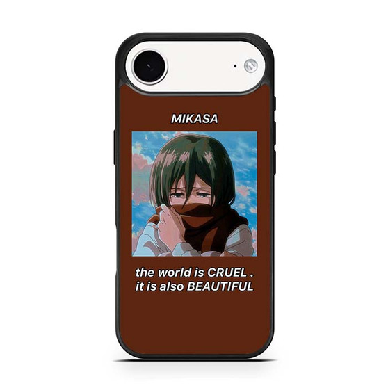 Attack On Titan Mikasa Quotes 1 iPhone Air Case Attack On Titan Mikasa Quotes 1 iPhone Air Case