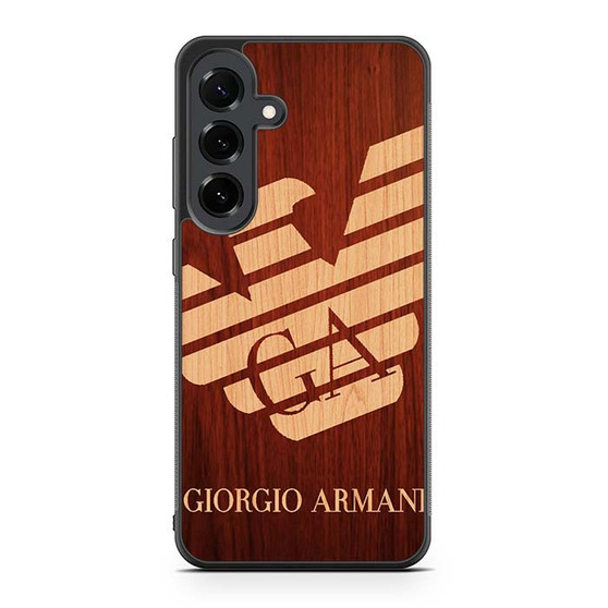 giorgio armani wood Samsung Galaxy S25 FE Case