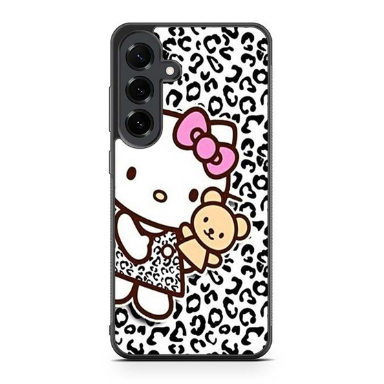 hello kitty leopard background Samsung Galaxy S25 FE Case