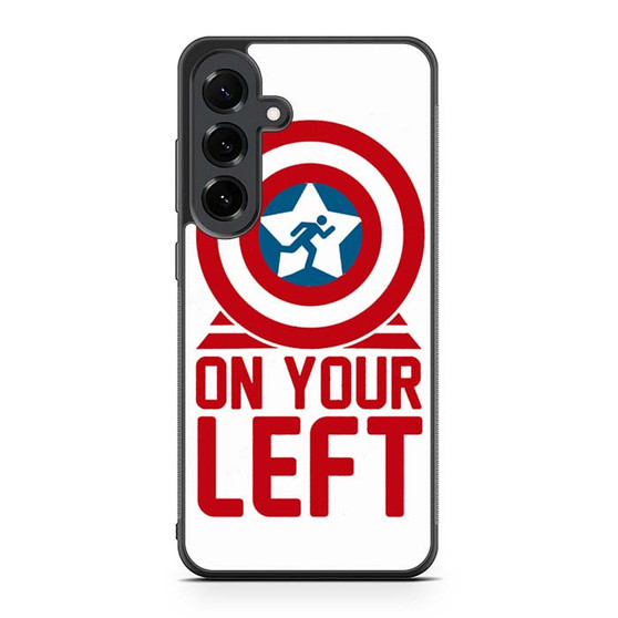 On your left captain america Samsung Galaxy S25 FE Case