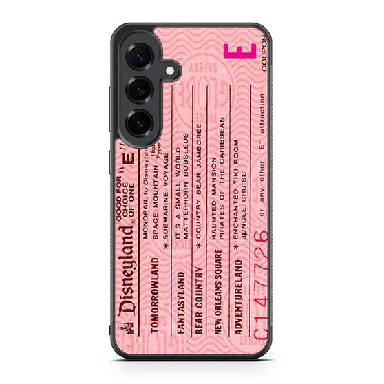 pink disneyland ticket Samsung Galaxy S25 FE Case