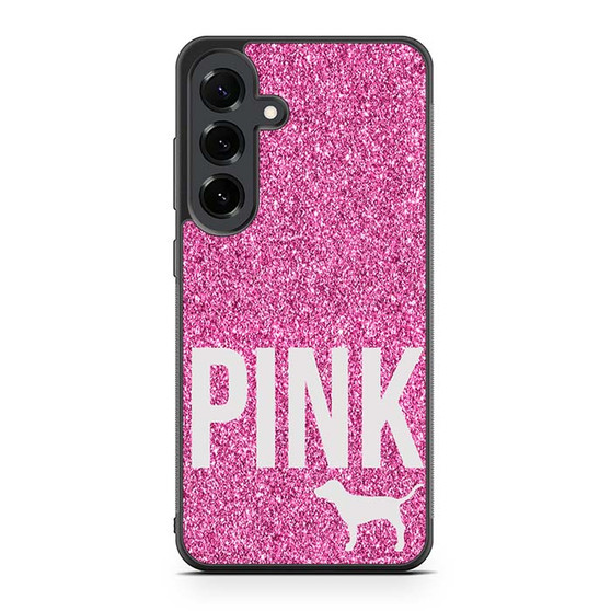 Pink Glitter Victoria's Secret Samsung Galaxy S25 FE Case
