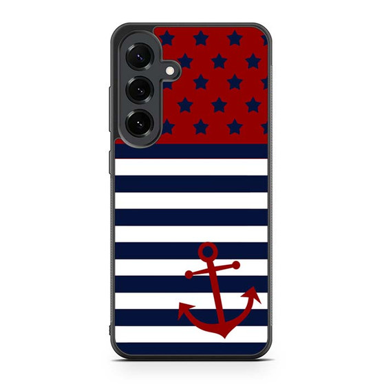 reverse american flag anchor Samsung Galaxy S25 FE Case