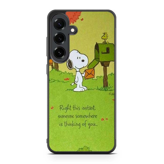 Snoopy In Right this instant Samsung Galaxy S25 FE Case