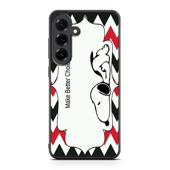 Snoopy Make Better Choice Samsung Galaxy S25 FE Case Snoopy Make Better Choice Samsung Galaxy S25 FE Case