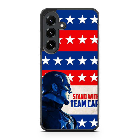 Stand With Captain America Samsung Galaxy S25 FE Case Stand With Captain America Samsung Galaxy S25 FE Case