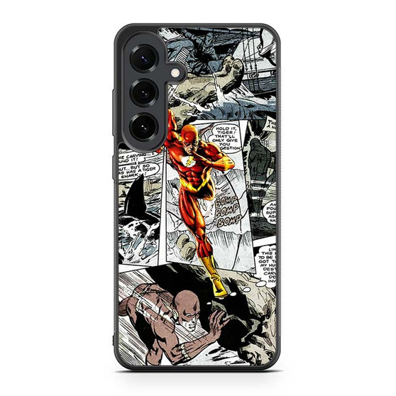 The Flash in Comic Samsung Galaxy S25 FE Case The Flash in Comic Samsung Galaxy S25 FE Case