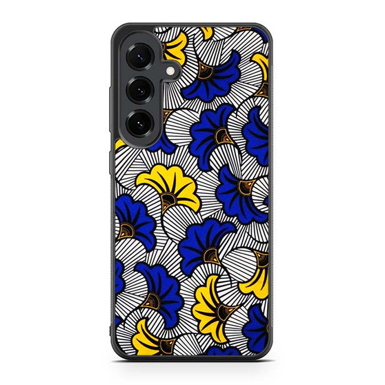 Blue and Yelow Flowers Samsung Galaxy S25 FE Case