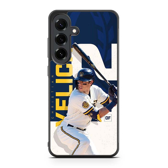 Milwaukee Brewers Yelich Samsung Galaxy S25 FE Case