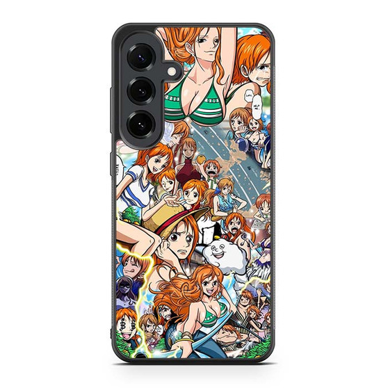 One Piece Nami Collages Samsung Galaxy S25 FE Case One Piece Nami Collages Samsung Galaxy S25 FE Case