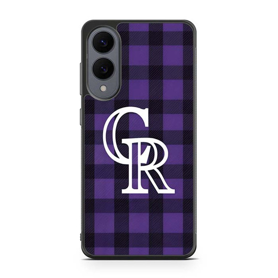 Colorado rockies purple Samsung Galaxy S25 Edge Case Colorado rockies purple Samsung Galaxy S25 Edge Case