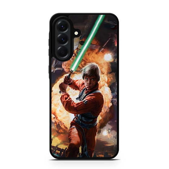 Luke skywalker using lightsaber Samsung Galaxy A56 Case