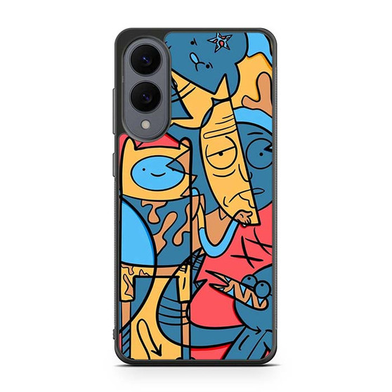 Adventure time rick and morty Samsung Galaxy S25 Edge Case