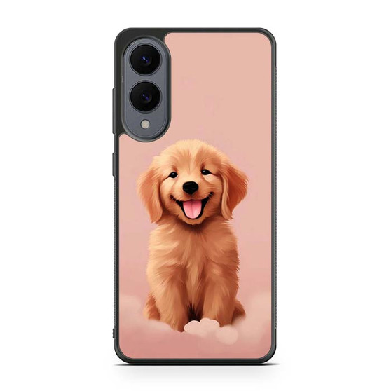 Cute puppy pink Samsung Galaxy S25 Edge Case