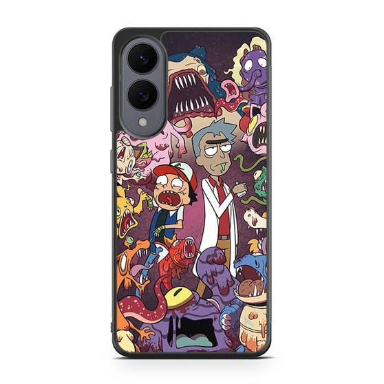 Rick and Mort Pokemon Style Samsung Galaxy S25 Edge Case