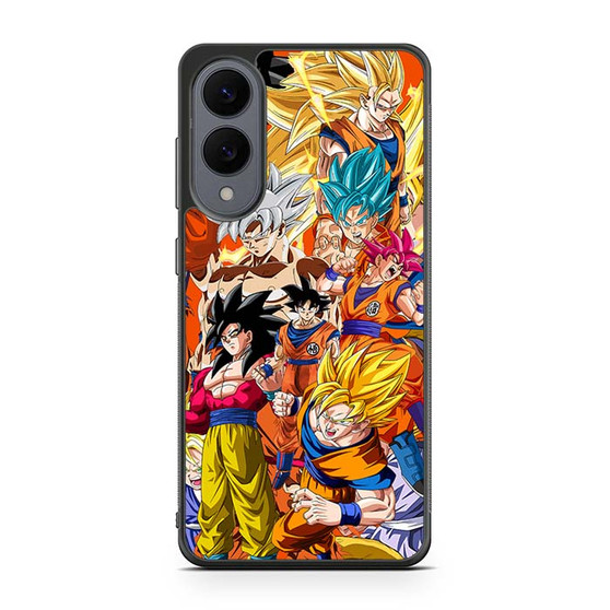 Son Goku Dragonball Collage Samsung Galaxy S25 Edge Case