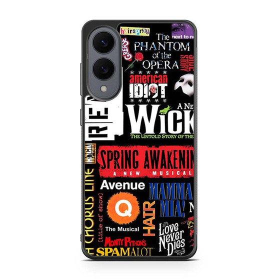 brodway musical collage Samsung Galaxy S25 Edge Case