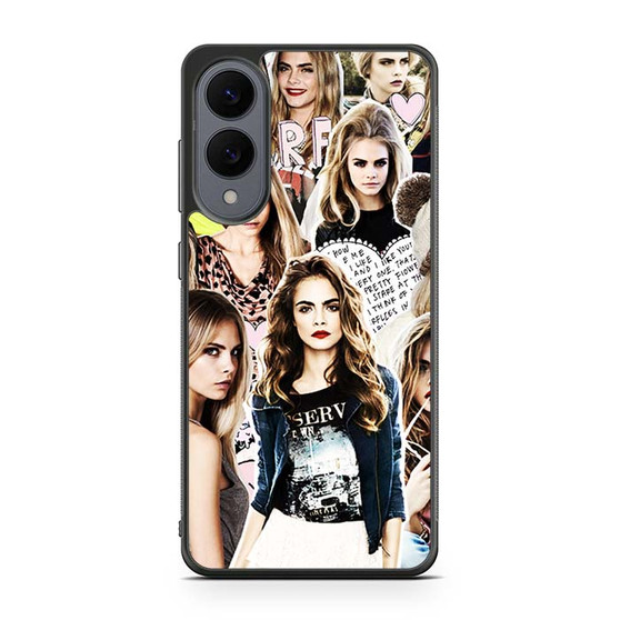 Cara Delevingne Collage Samsung Galaxy S25 Edge Case