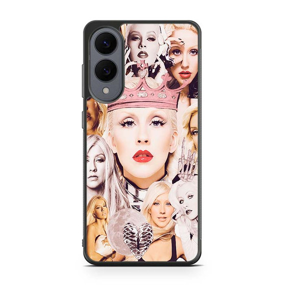 Christina Aguilera Collage Samsung Galaxy S25 Edge Case