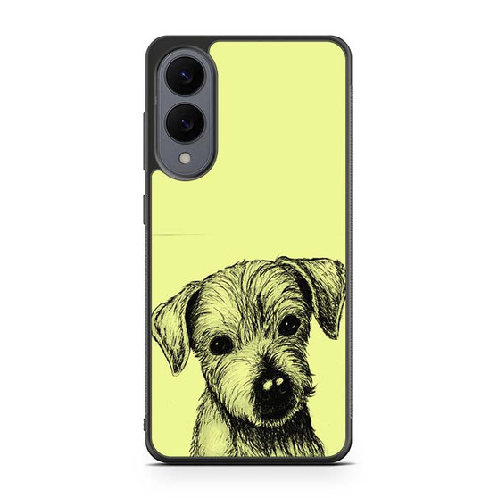 cute puppy sketch Samsung Galaxy S25 Edge Case