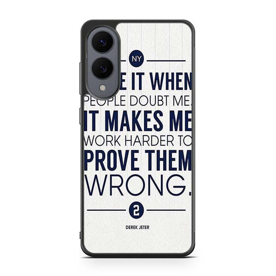 Derek Jeter Quote Samsung Galaxy S25 Edge Case