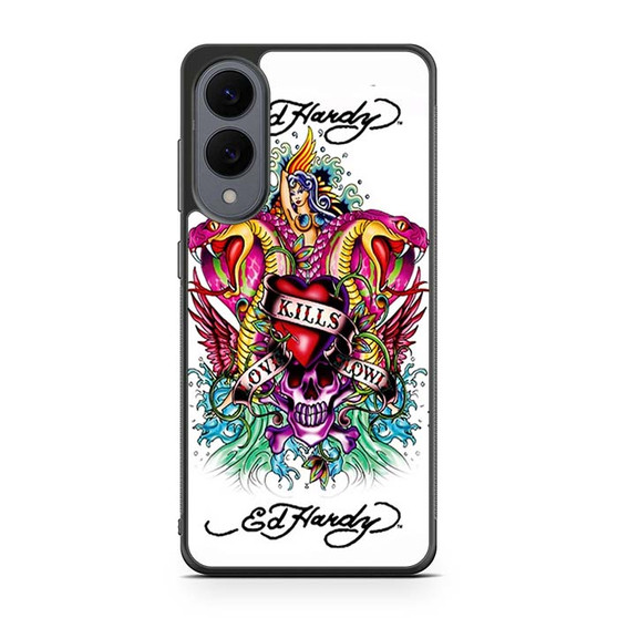 ed hardy kills love slowly Samsung Galaxy S25 Edge Case