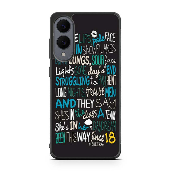 Ed Sheeran Quotes 3 Samsung Galaxy S25 Edge Case
